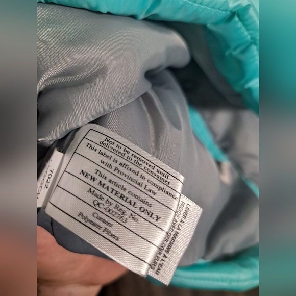 3/$15 Aeropostle Blue Zip Up Puff Vest Medium - Picture 7 of 8